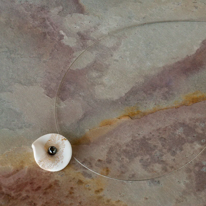 Collier Or et Blanc