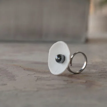 Grande bague Les coralliennes anneau acier