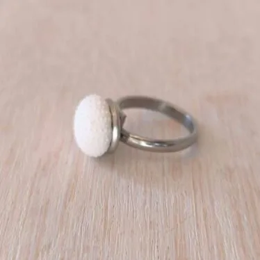 Bague Oursin blanc ou noir