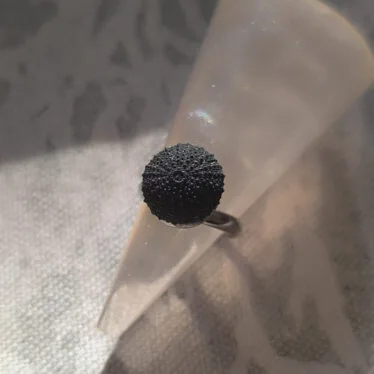 Bague Oursin blanc ou noir