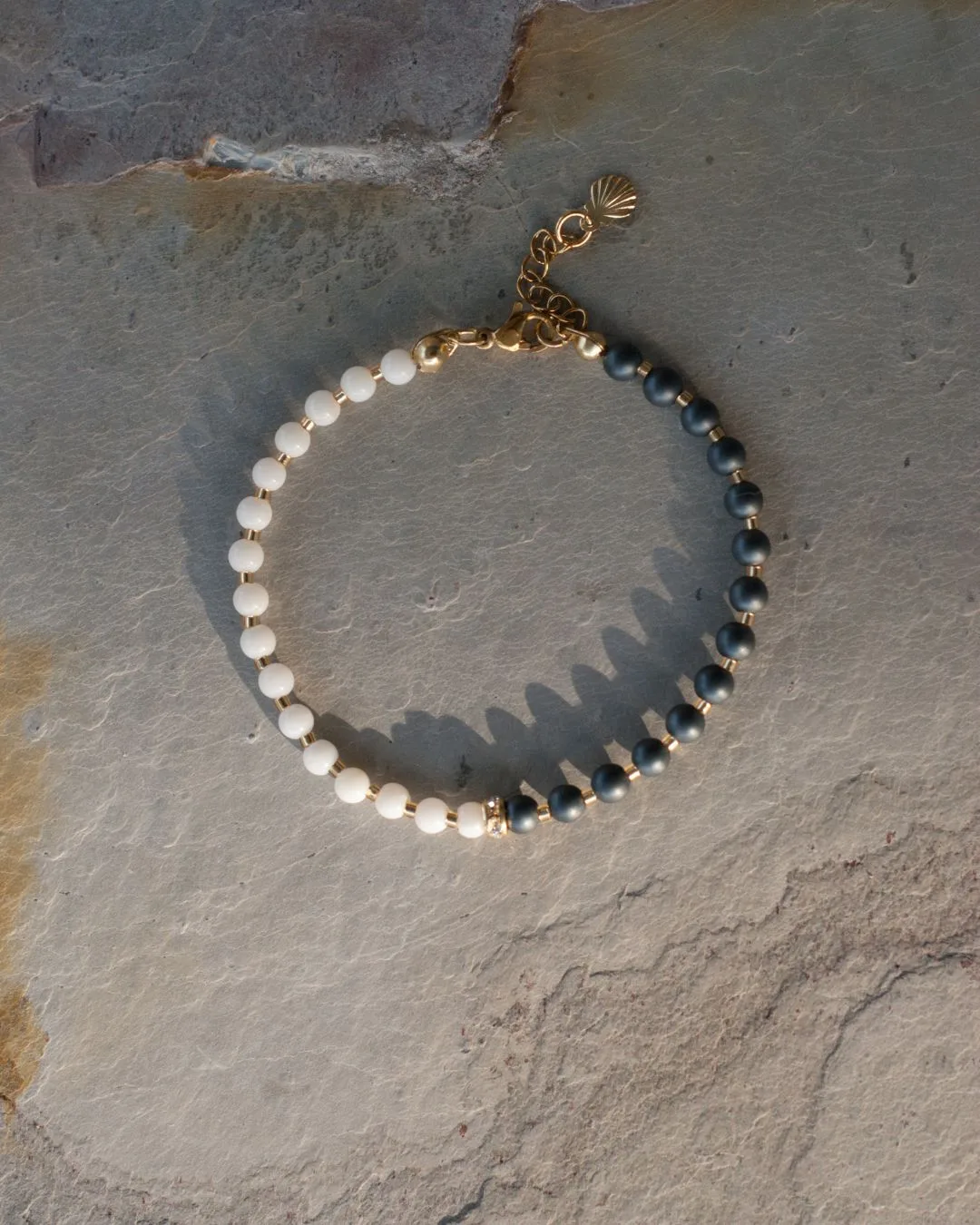 Bracelet Corail & Hématite