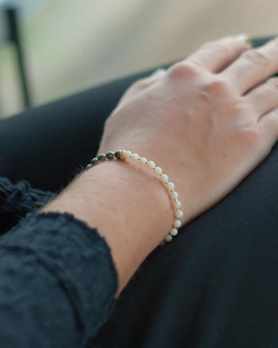 Bracelet Corail & Hématite