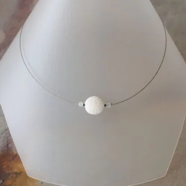 Collier Oursin & Aigue-marine
