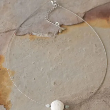 Collier Oursin & Aigue-marine