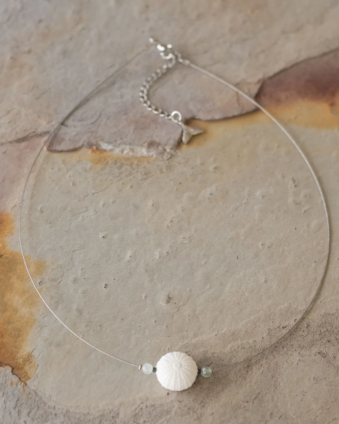 Collier Oursin & Aigue-marine