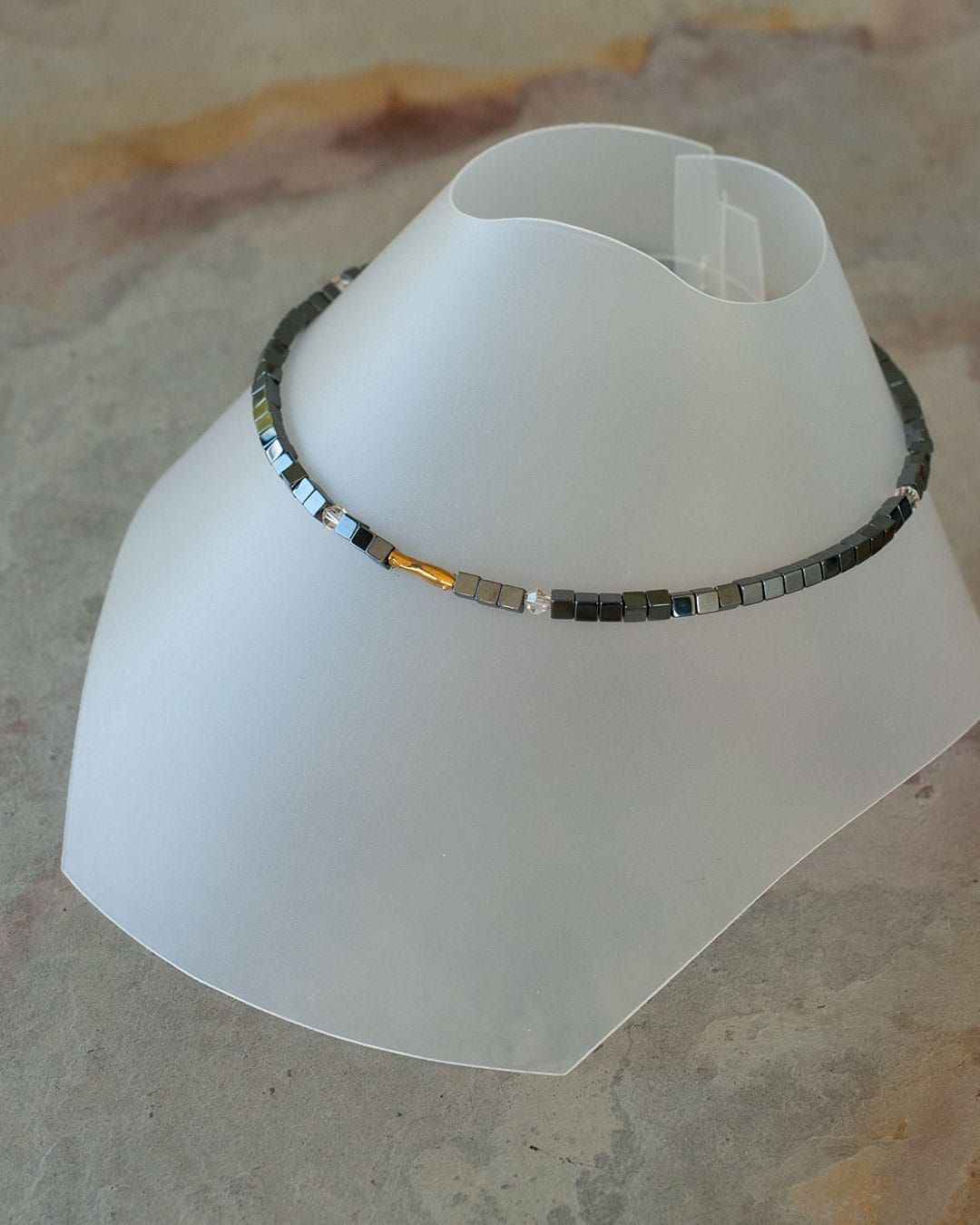 Collier éclat nocturne doré